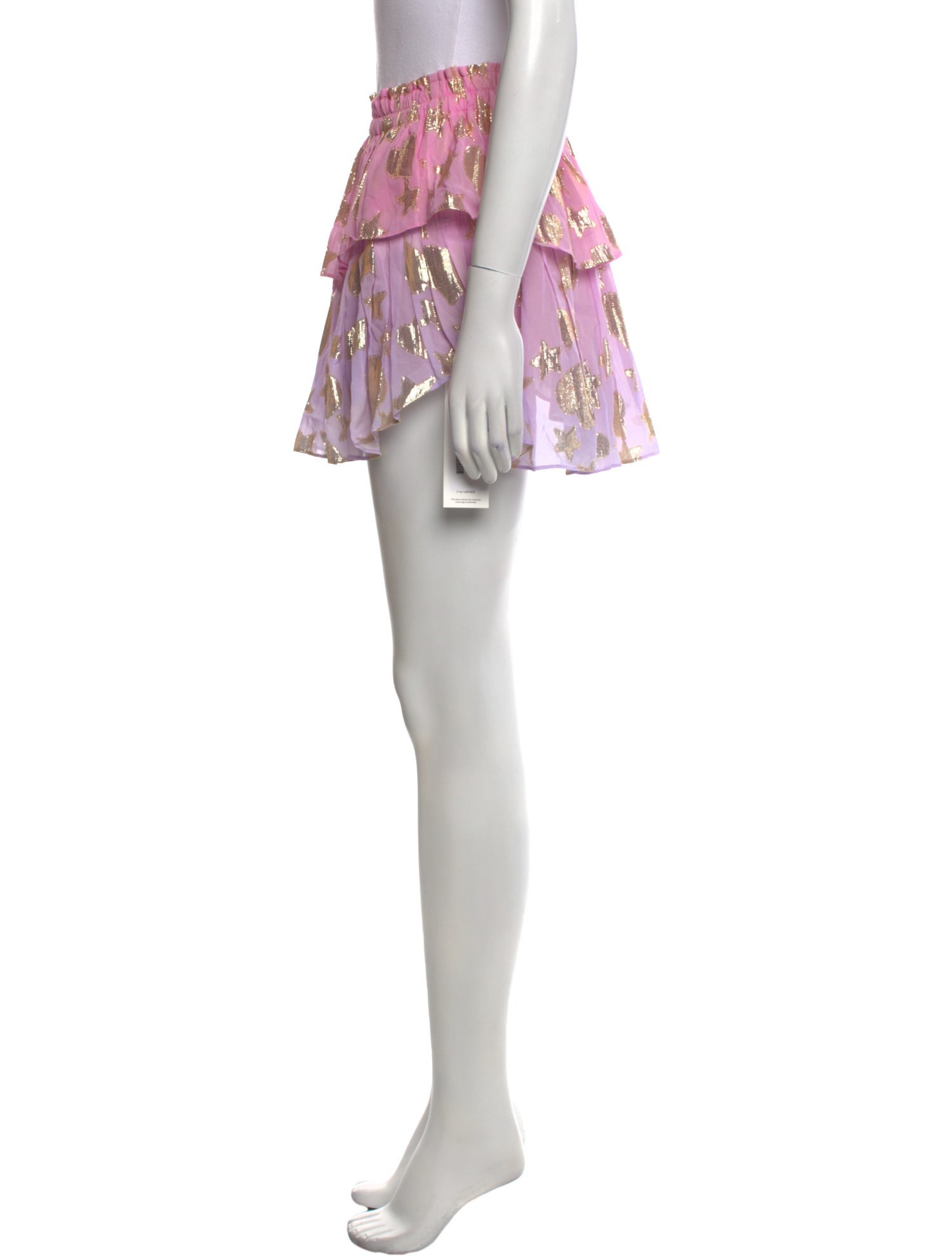 LoveShackFancy Printed Mini Skirt